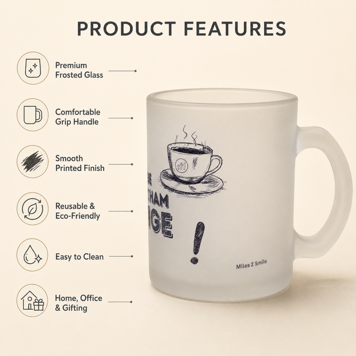Be Dili White Frosted Mug - Image 6