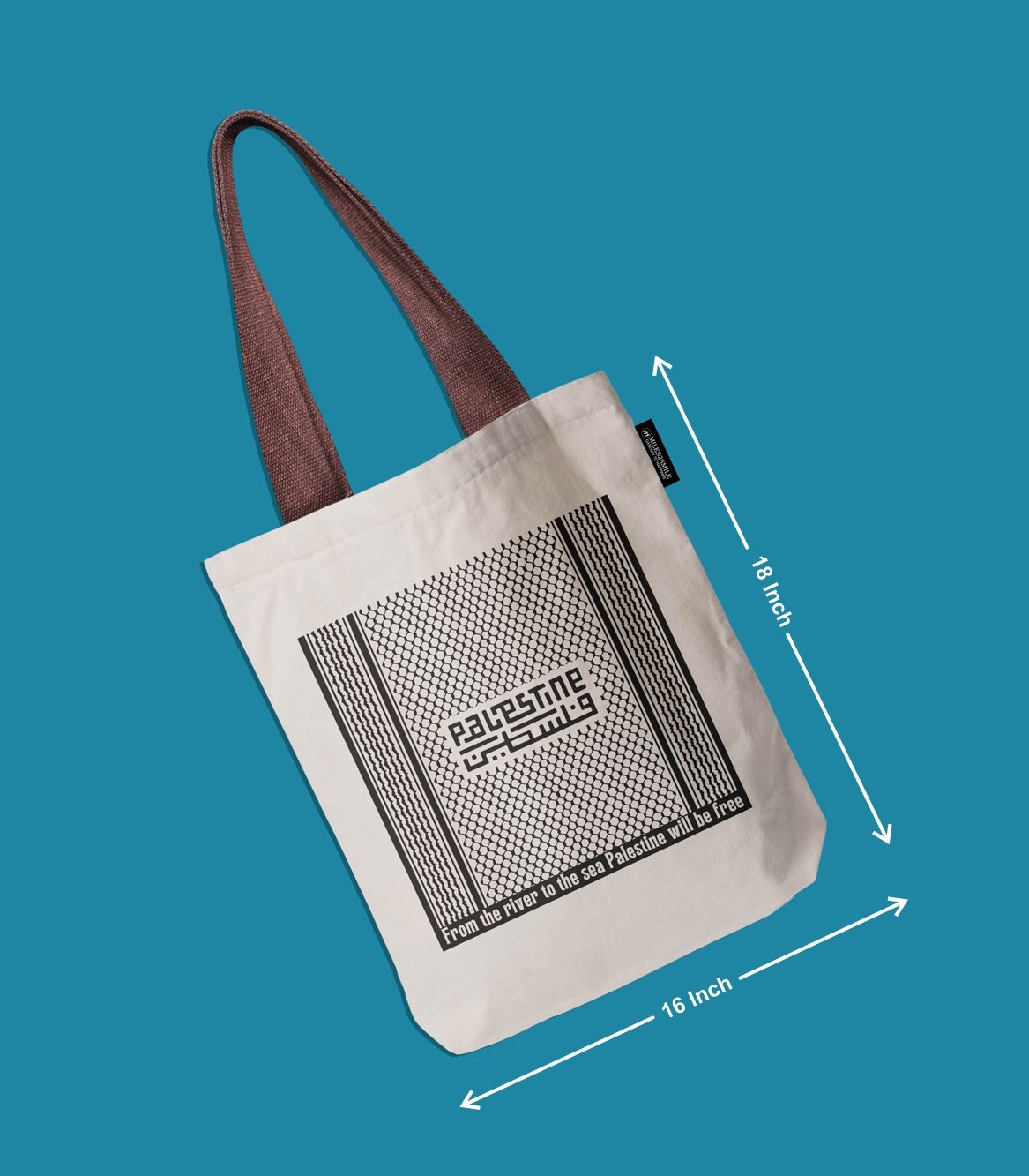 Palestine Urdu Tote Bag - Image 2