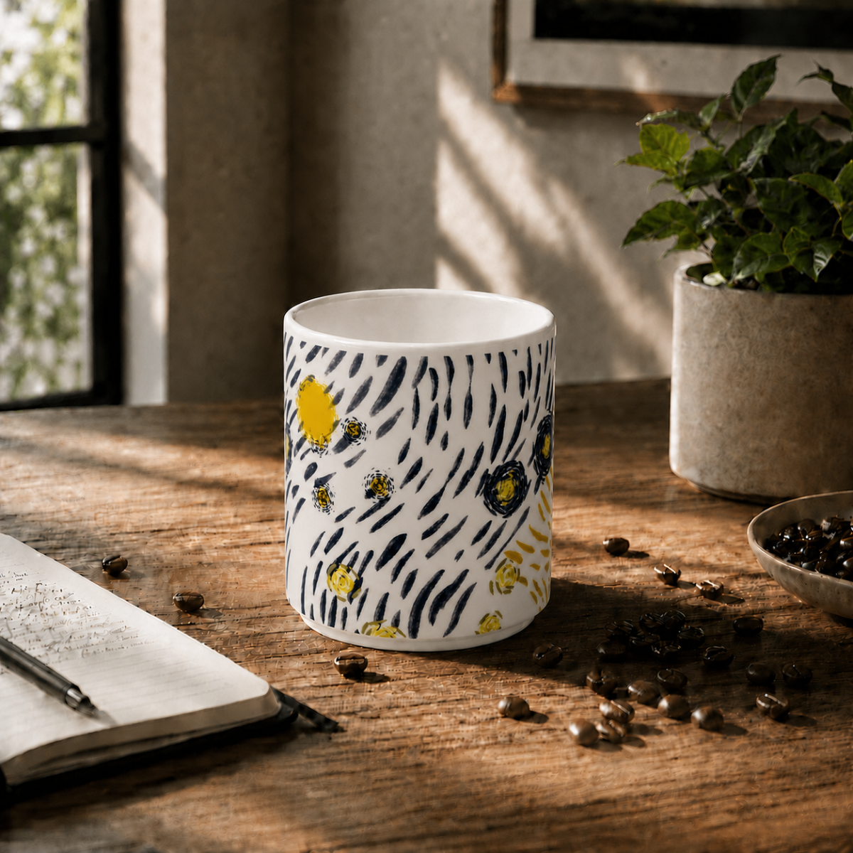 Starry Night Bone China Cup - Image 7
