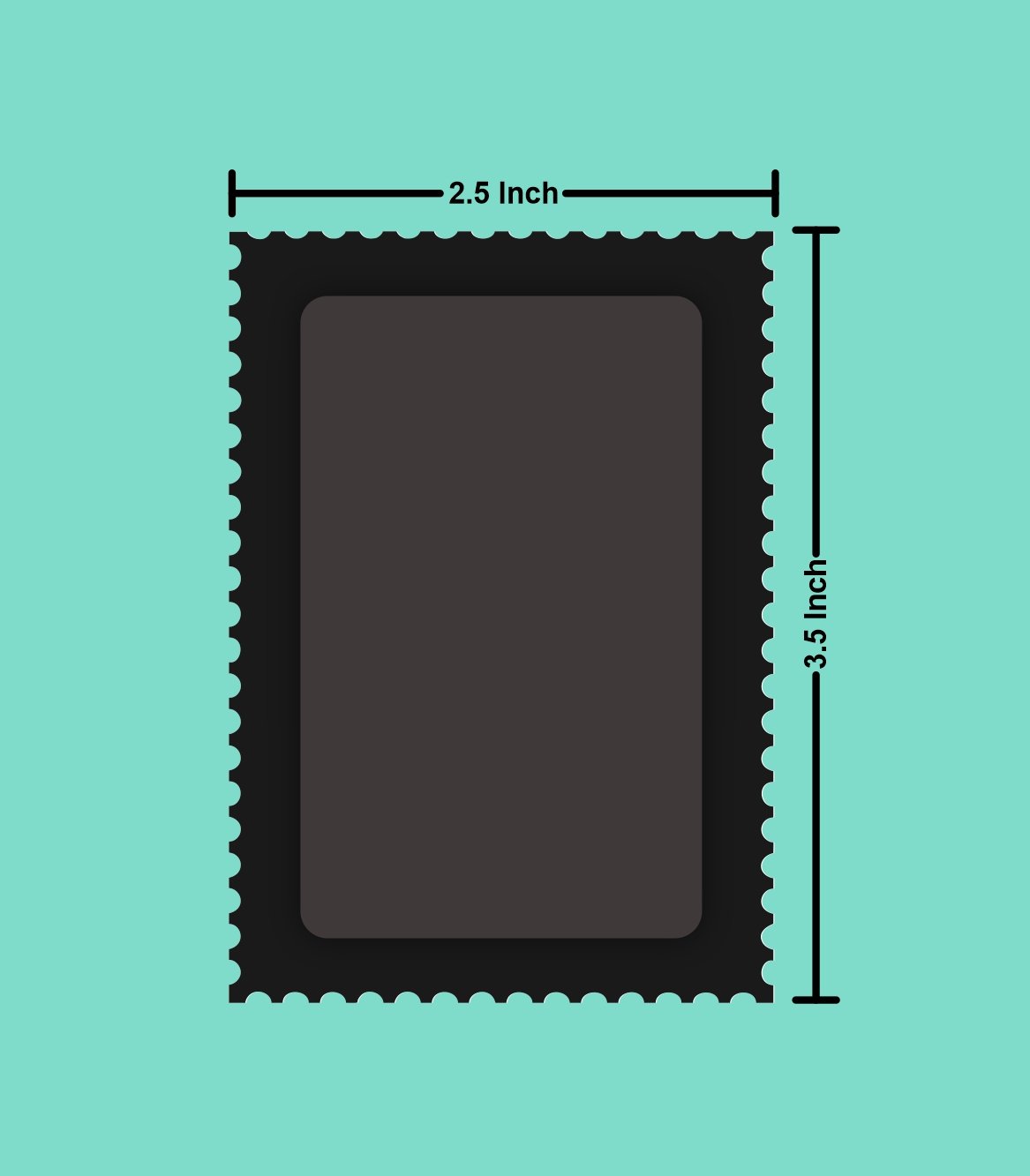 Palestine Kefeyah Stamp MDF Fridge Magnet - Image 3