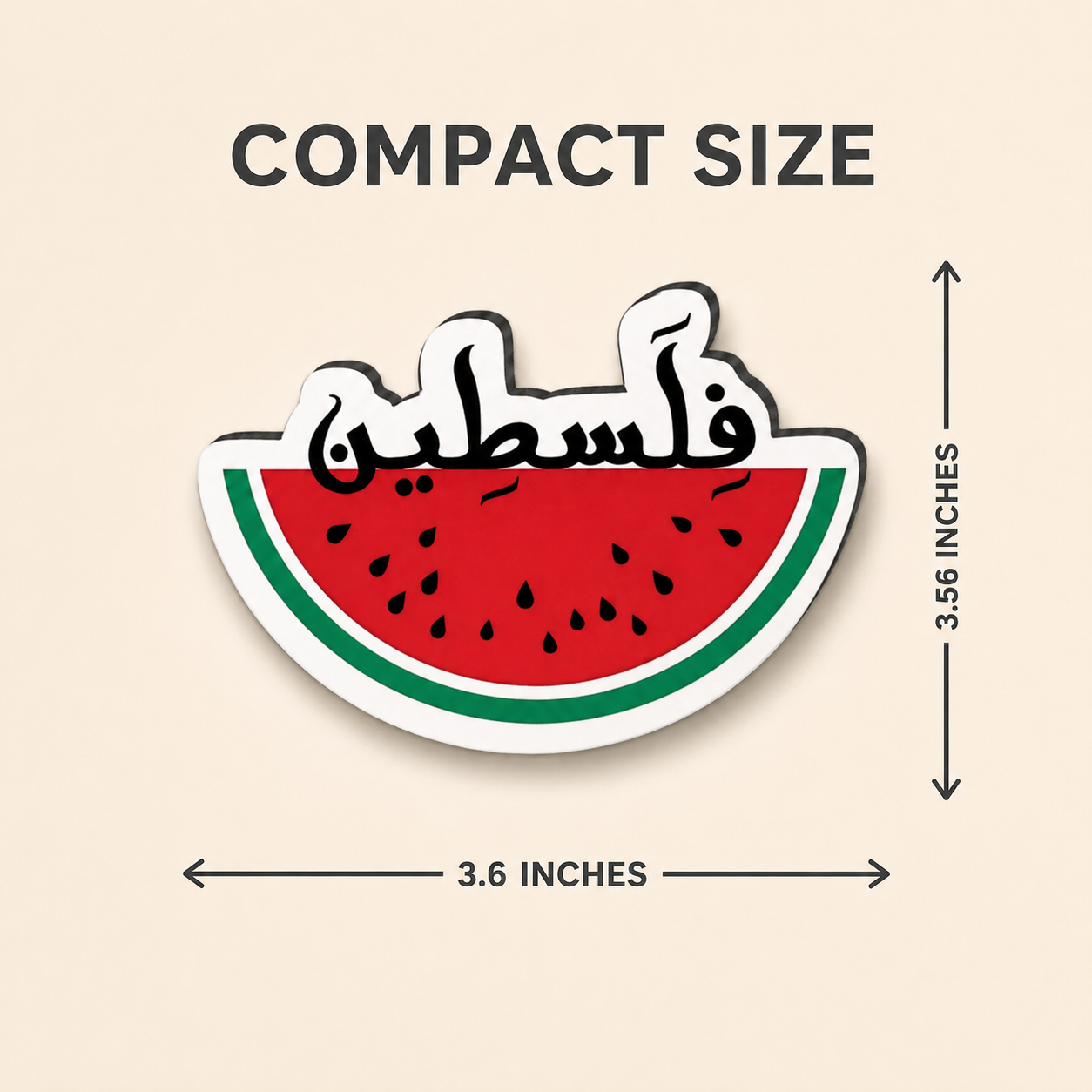 Palestine Watermelon MDF Fridge Magnet - Image 3