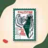 Palestine Kefeyah Stamp MDF Fridge Magnet