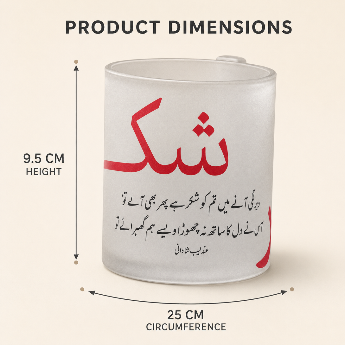 Shukr Frosted Mug - Image 5