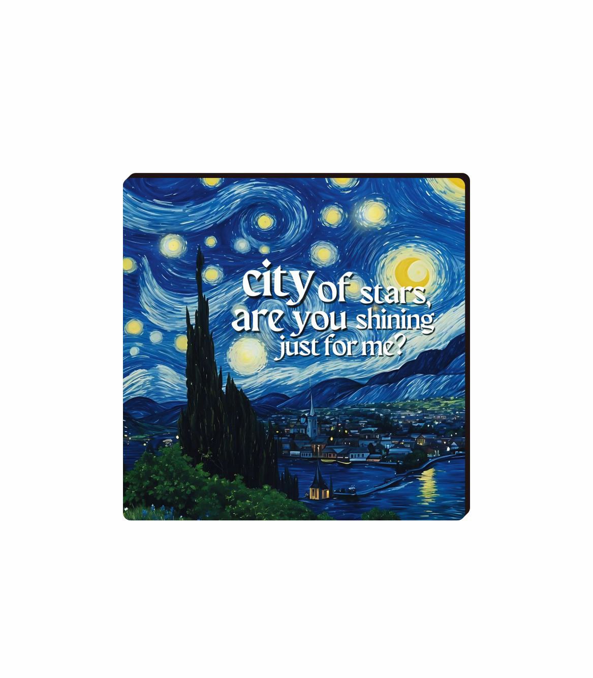 City Of Stars Fridge Magnet