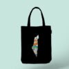 Black Palestine Tote Bag