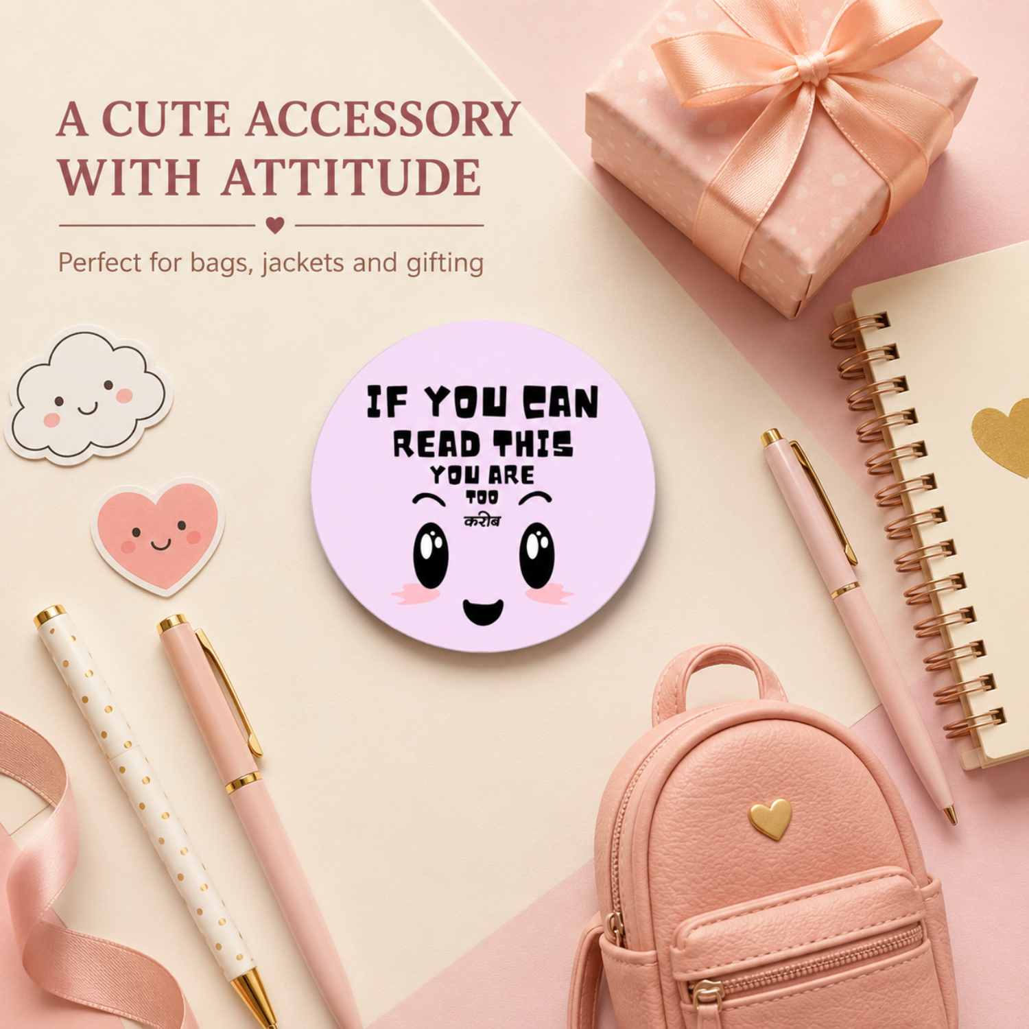 If You Can MDF Badges / Bag Charm - Image 8