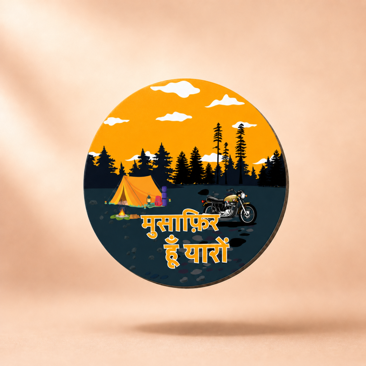 Musafir Hoon Yaro MDF Badges
