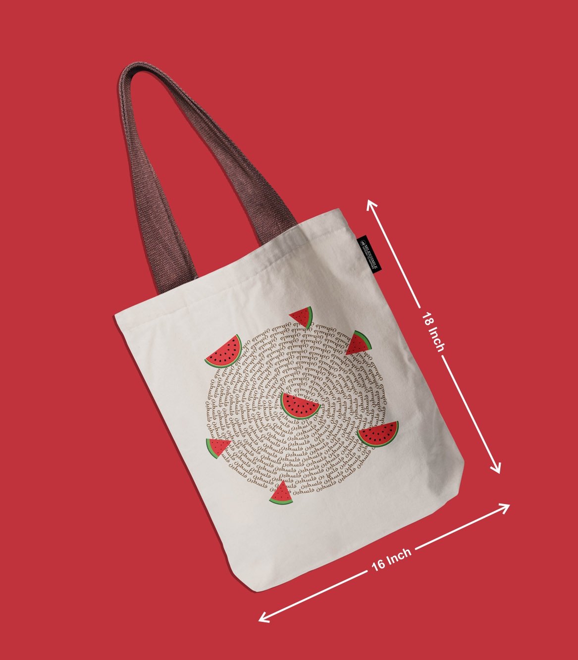 Palestine Watermelon Tote Bag - Image 2