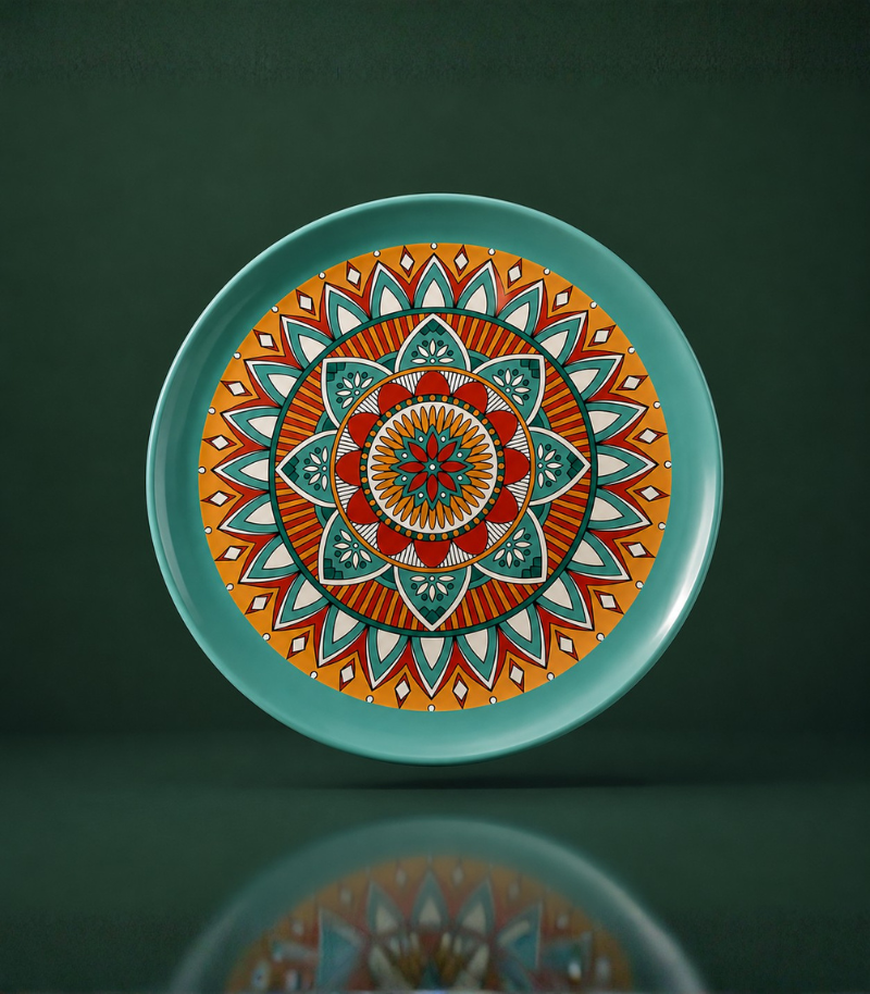 Mandala Art Ceramic Plate - Image 4