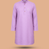 Lilac Cotton Kurta for Men