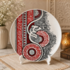 Mohammad Calligraphy Decorative Plate – Modern Islamic Geometric Wall Art