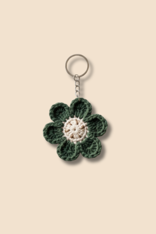 Floral Crochet Keychain / Bag Charm