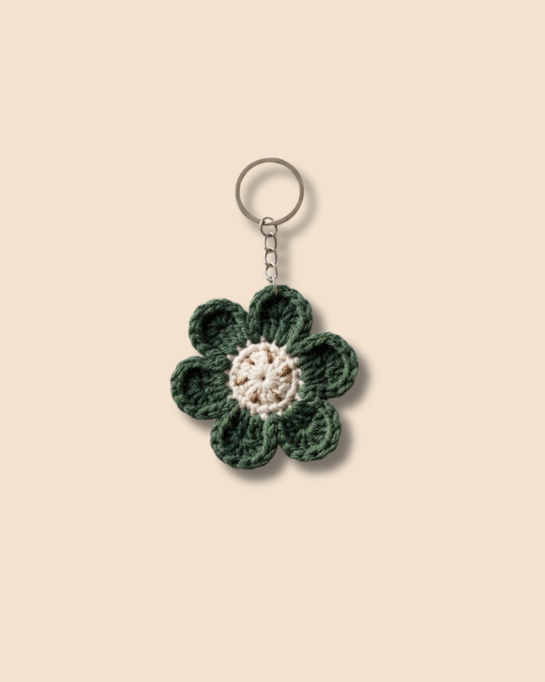 Floral Crochet Keychain / Bag Charm