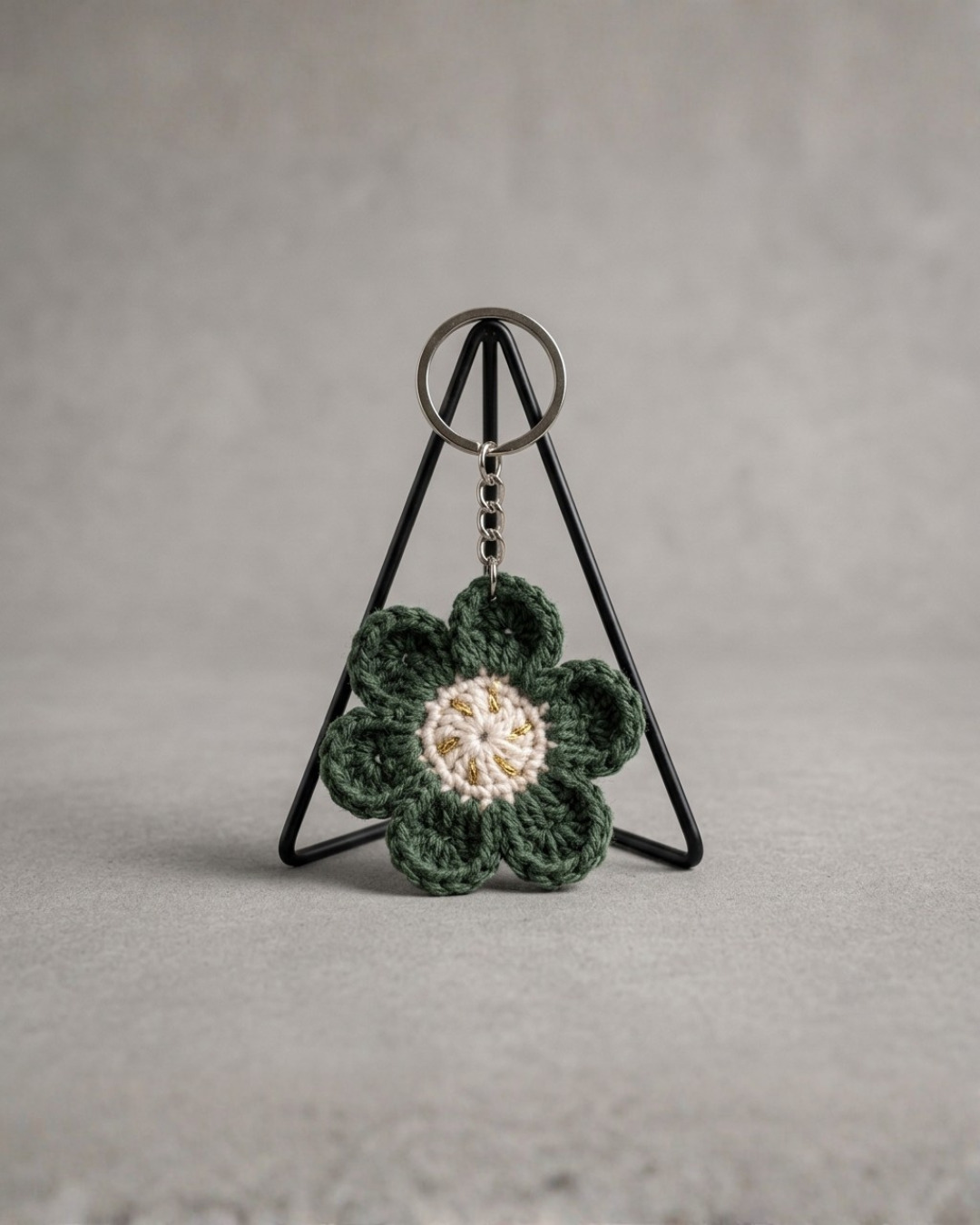Floral Crochet Keychain / Bag Charm - Image 3