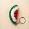 Crochet Watermelon Slice Keychain