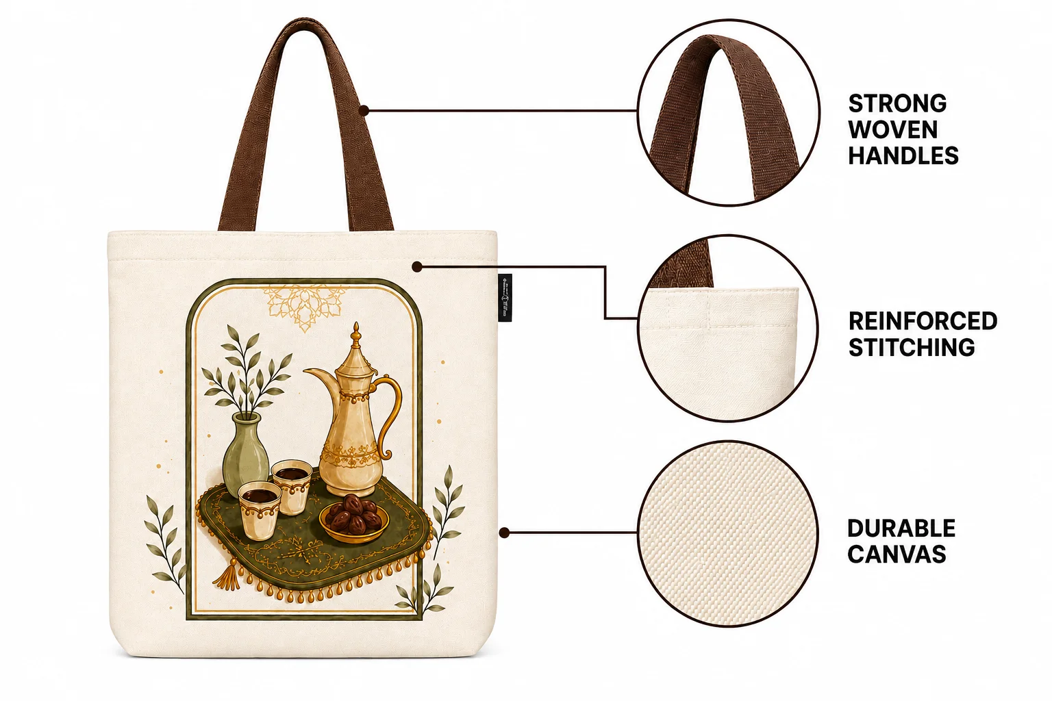 Arabian Coffee Heritage Tote Bag - Image 5